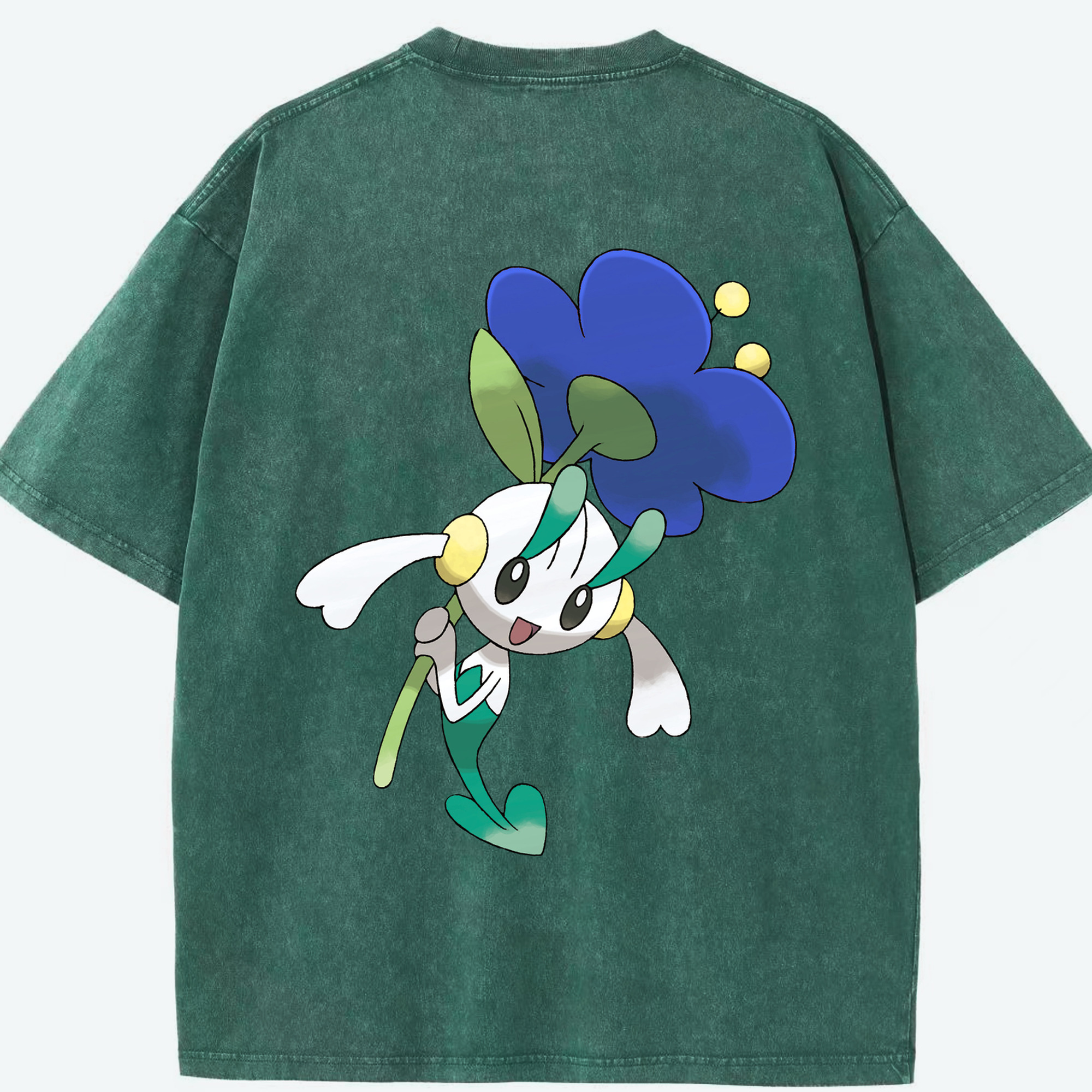 （画像用） ポケットモンスター Pokémon 綿100% ヴィンテージ風 半袖Tシャツ（背面プリント）